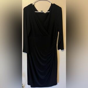 Ralph Lauren Black Long Sleeve Wrap Dress